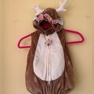 Baby Deer Fawn Costume with a Flower Crown Size 24 Months